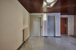 Porte Rhea 2VOL tôlée dans immeuble résidentiel