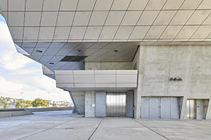 6PCO landing doors installed outside the Confluences Museum in Lyon