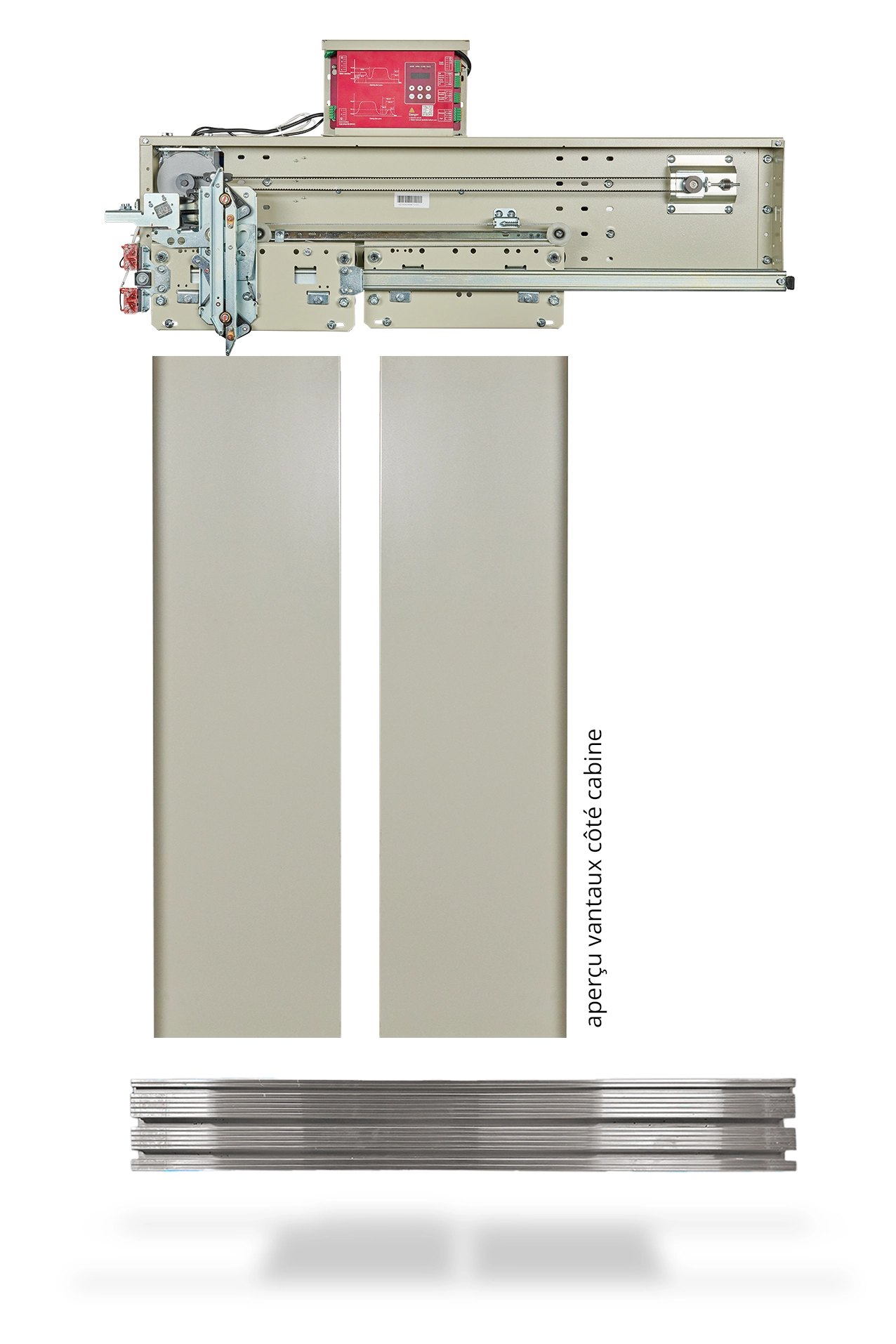 2VOL - Peinture (RAL 7032 = standard) - Aluminium standard