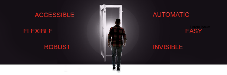 The Lynea swing door with automatic option