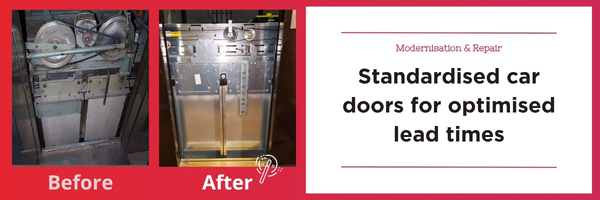 Standardised car doors : Shortened delivery time !
