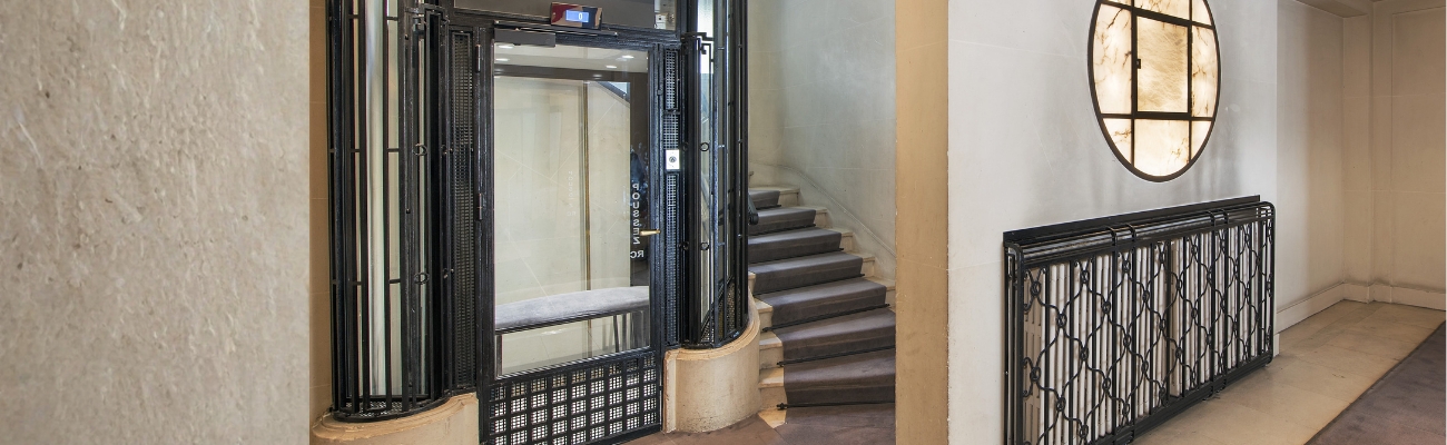 RHEA Absolute Full Glass 4VOC Automatic Door – Haussmann-style Residence