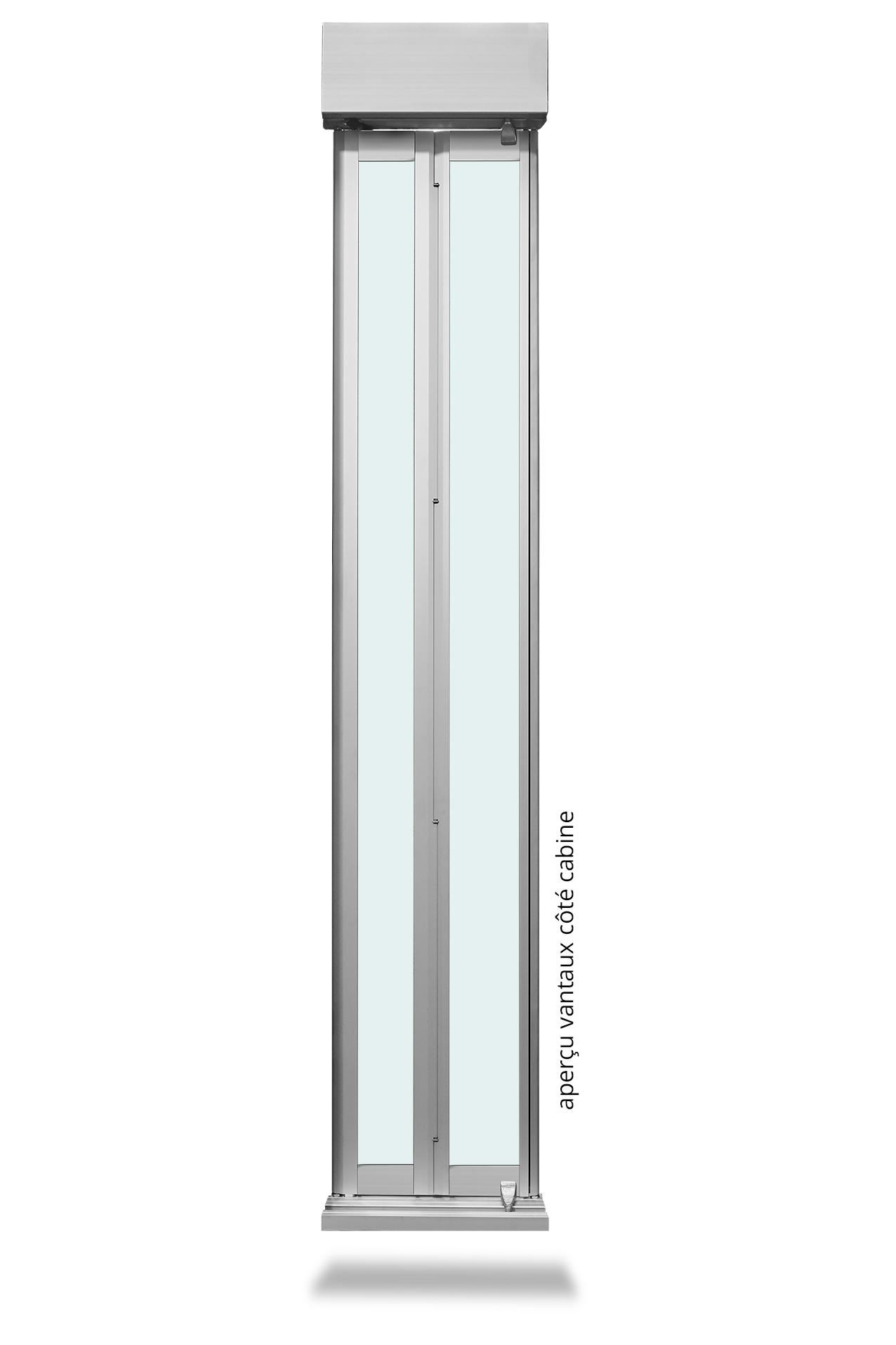 Porte de cabine MINIPLYCAB Vitrée