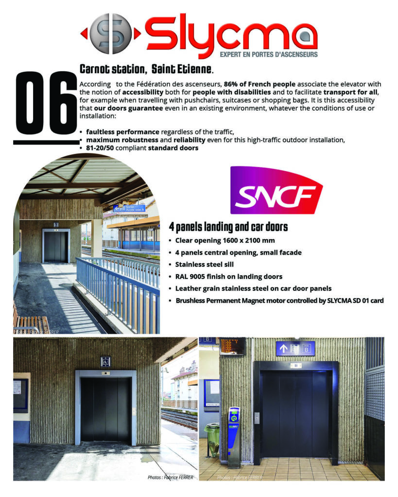 Lift doors accessibility public places