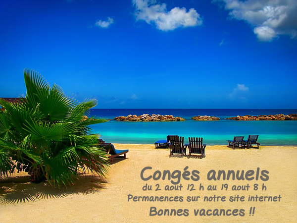 Dates de fermeture Slycma été 2019