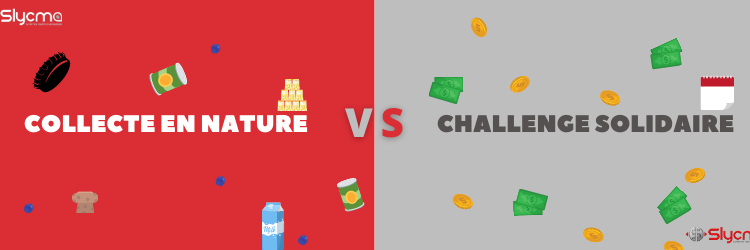 collecte en nature contre challenge solidaire