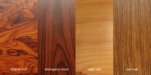 Wood effect prints for your aluminium accessories
